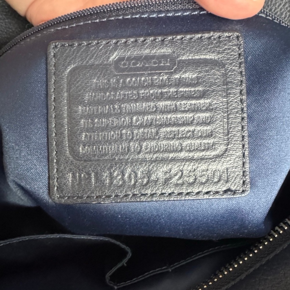 Coach Dark Blue Signature Tote - Picture 2 of 9